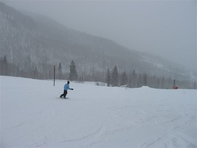 Brent Weltner snow boarding